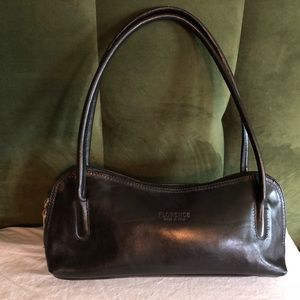 Black leather purse